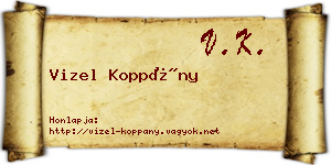 Vizel Koppány névjegykártya